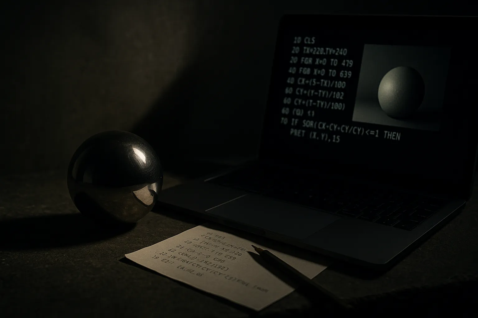 Qwen’s BASIC ray-tracer demo is really about closed-loop coding