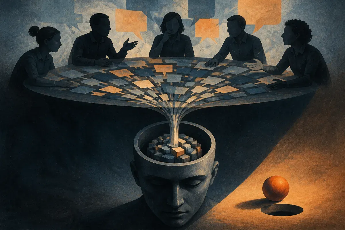 What LLM Group Memory Keeps, and Why It Still Gets the Answer Wrong