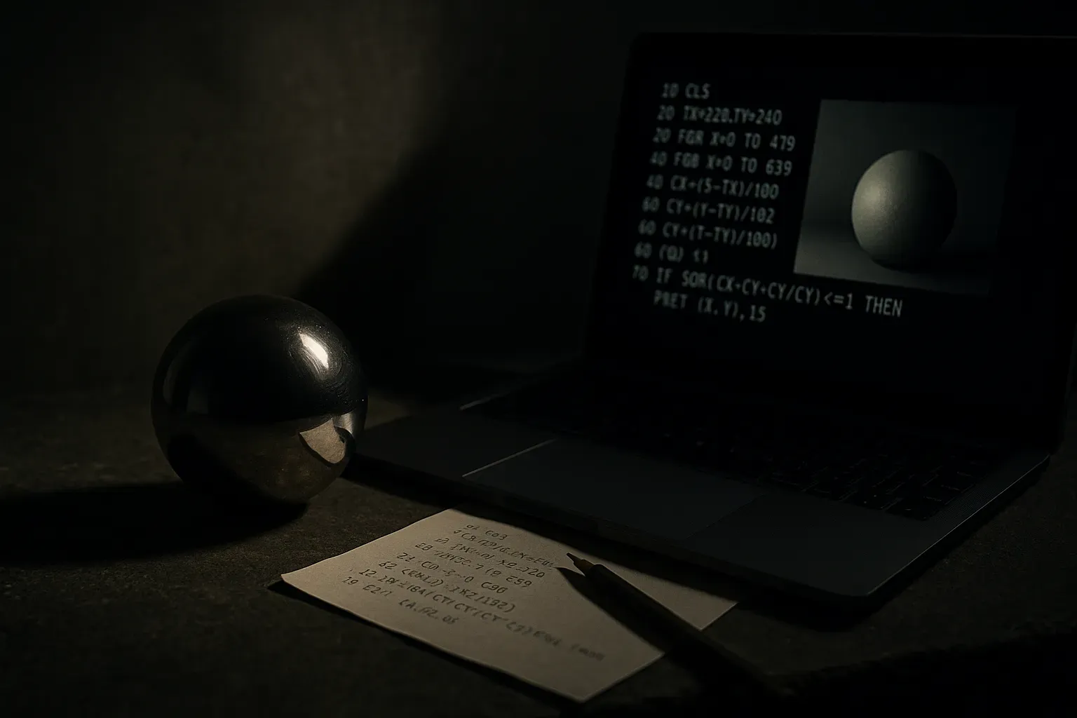 Qwen’s BASIC ray-tracer demo is really about closed-loop coding
