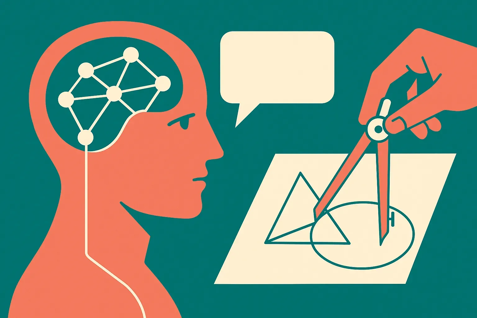 Geometry reasoning gets better when the model is not doing every job