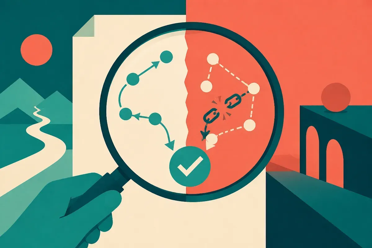 Correct math answers can hide broken reasoning traces