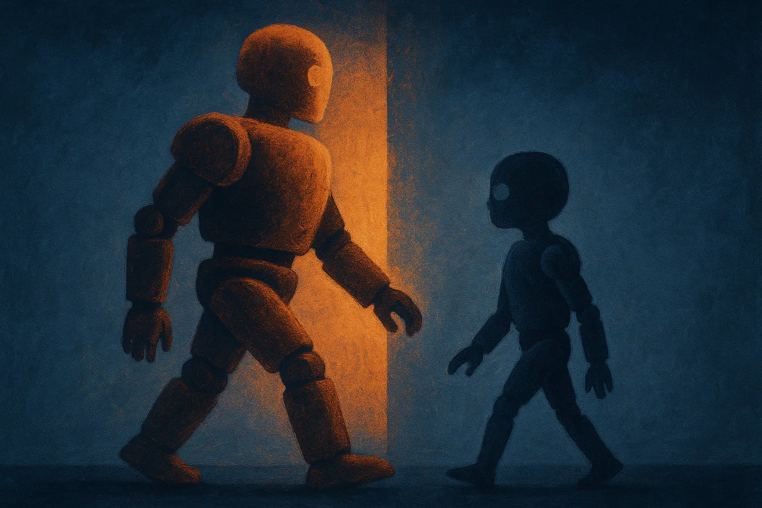 On-policy imitation helps when the student is smaller than the expert