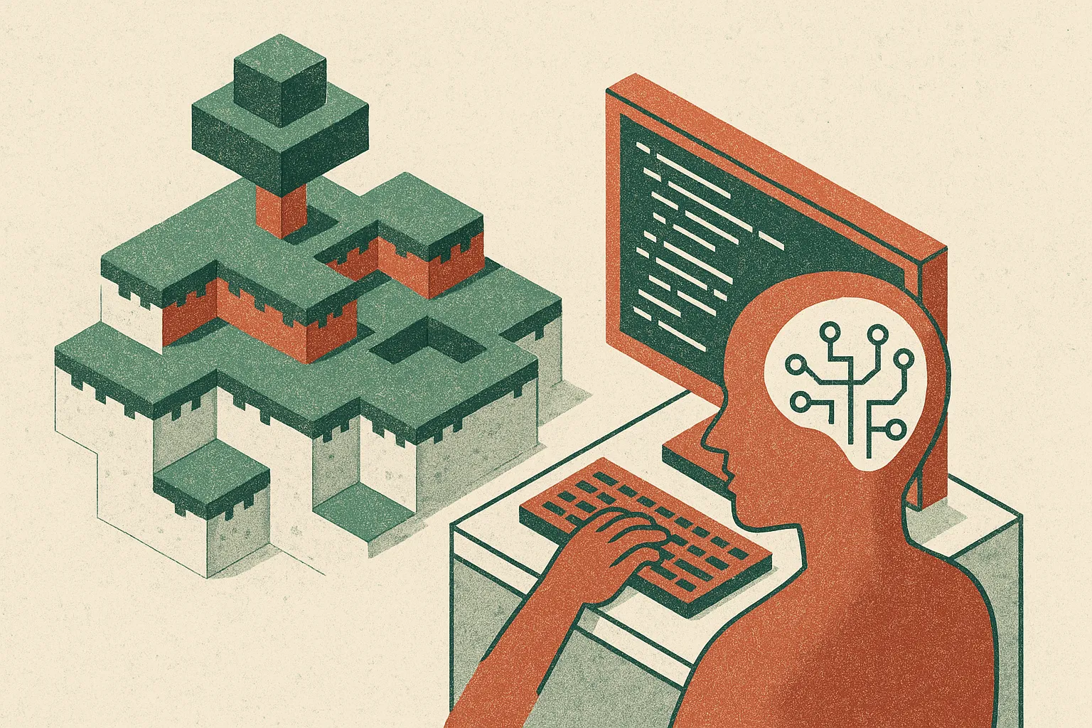 A Minecraft clone is a weak coding-agent test