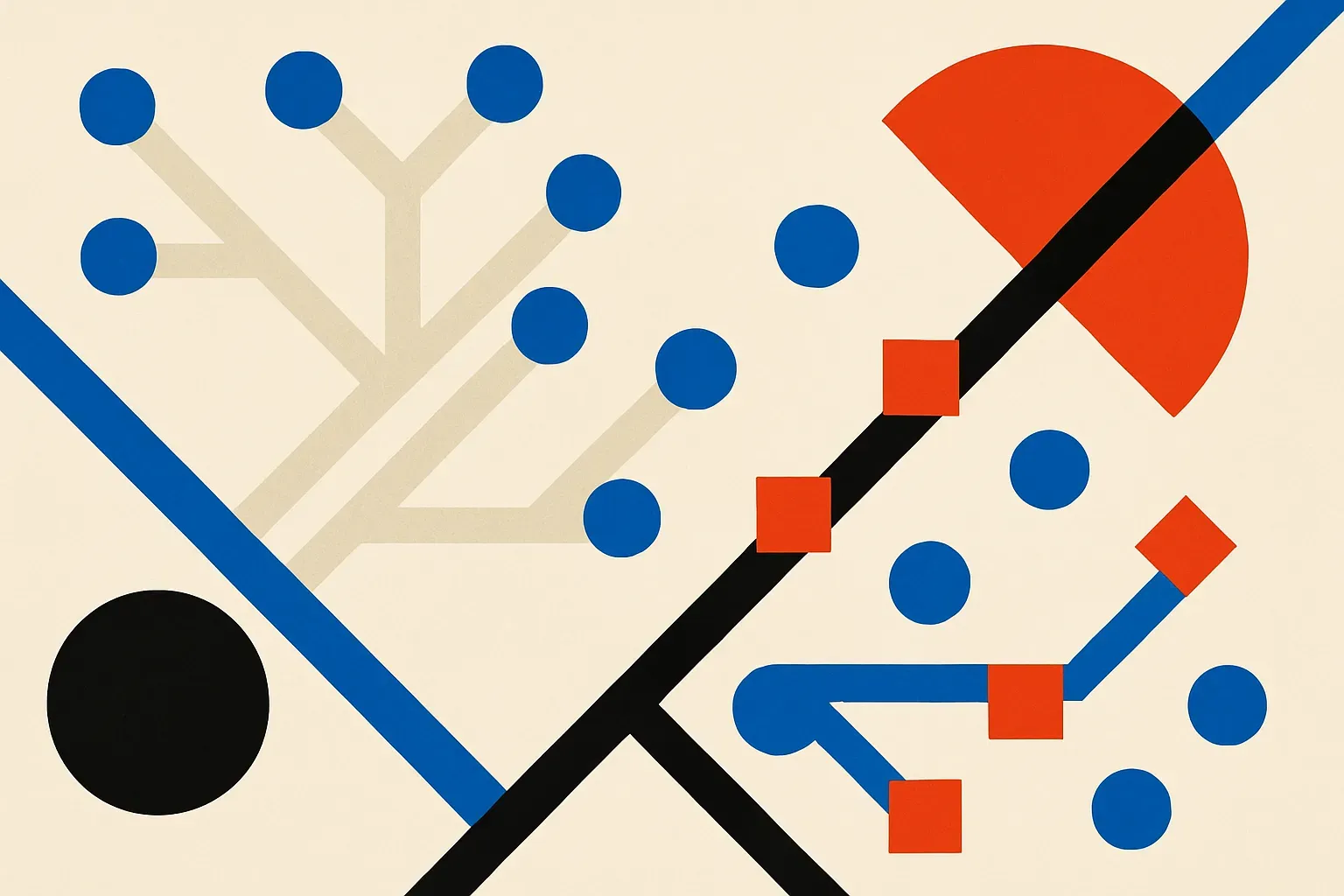 a branching agent workflow where many small steps stay inside one continuous path tied to a single model choice, contras