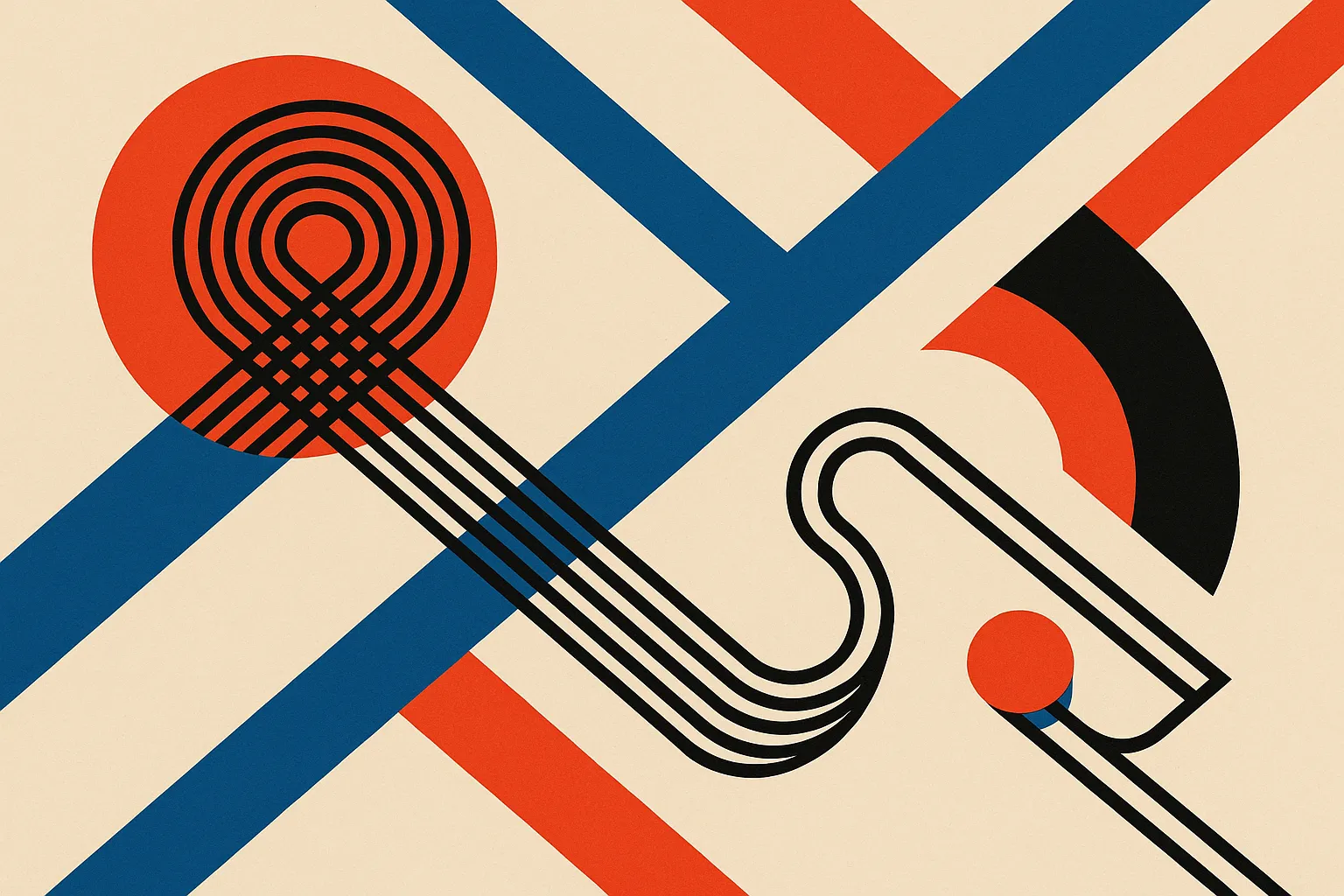 two small model pathways, one repeatedly looping back through a growing memory trail while the other keeps a short fixed