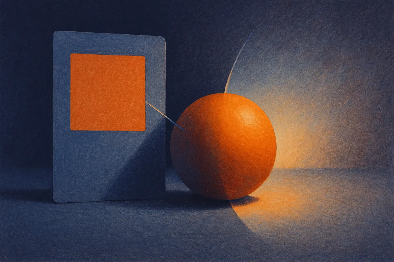 an object in a real scene receiving color guidance from both a precise flat color patch and a natural lighting environme
