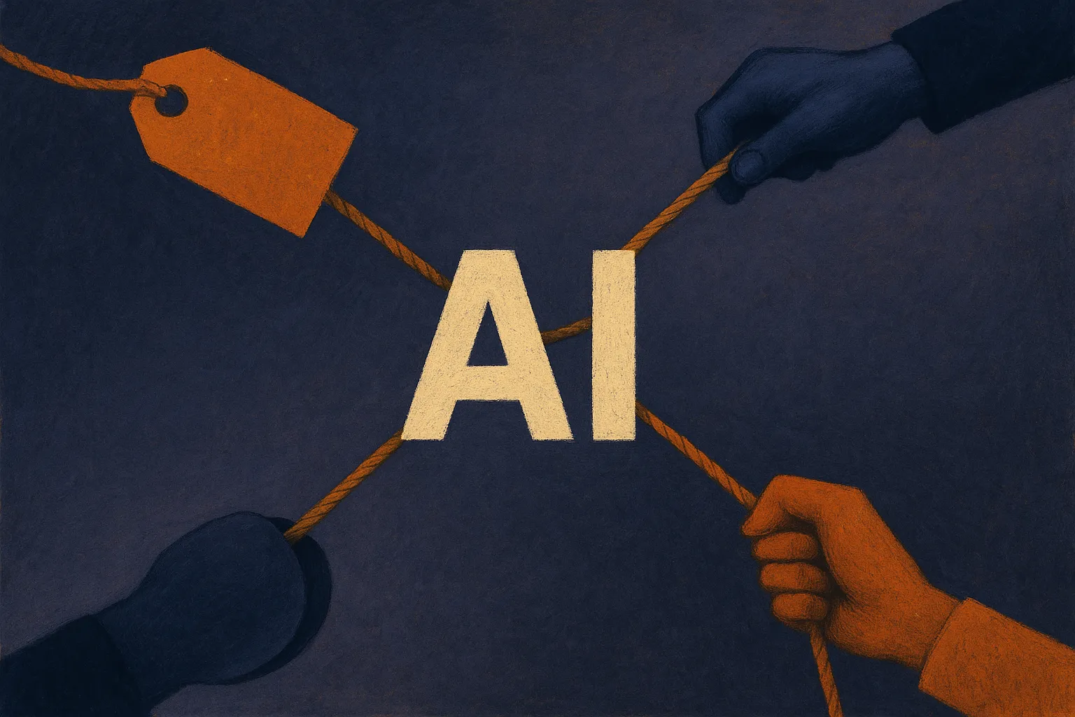 generic AI word being pulled between three forces: startup branding, domain scarcity, and product ambiguity