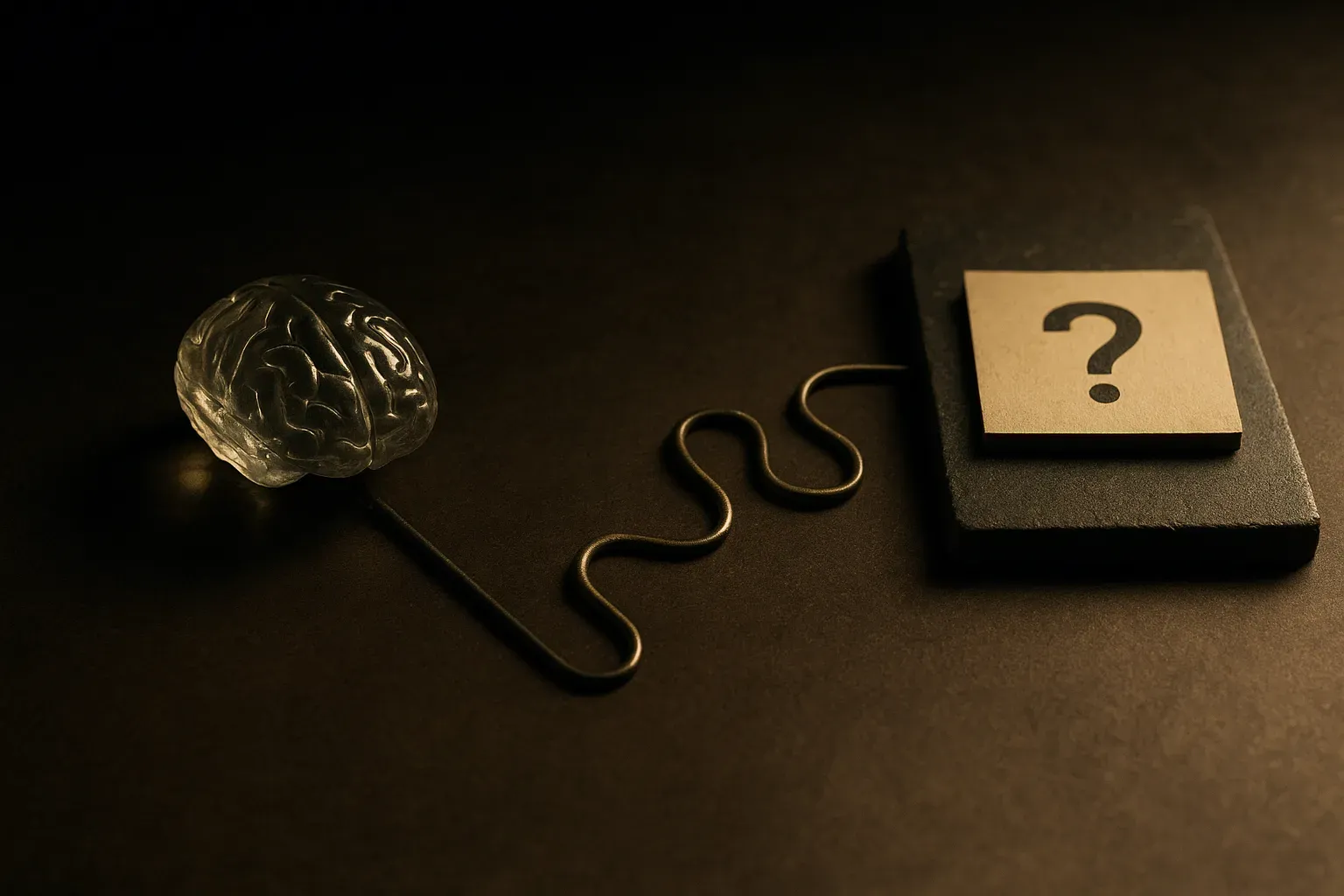 two paths from a single model brain to one answer, one path short and smooth, the other long and winding