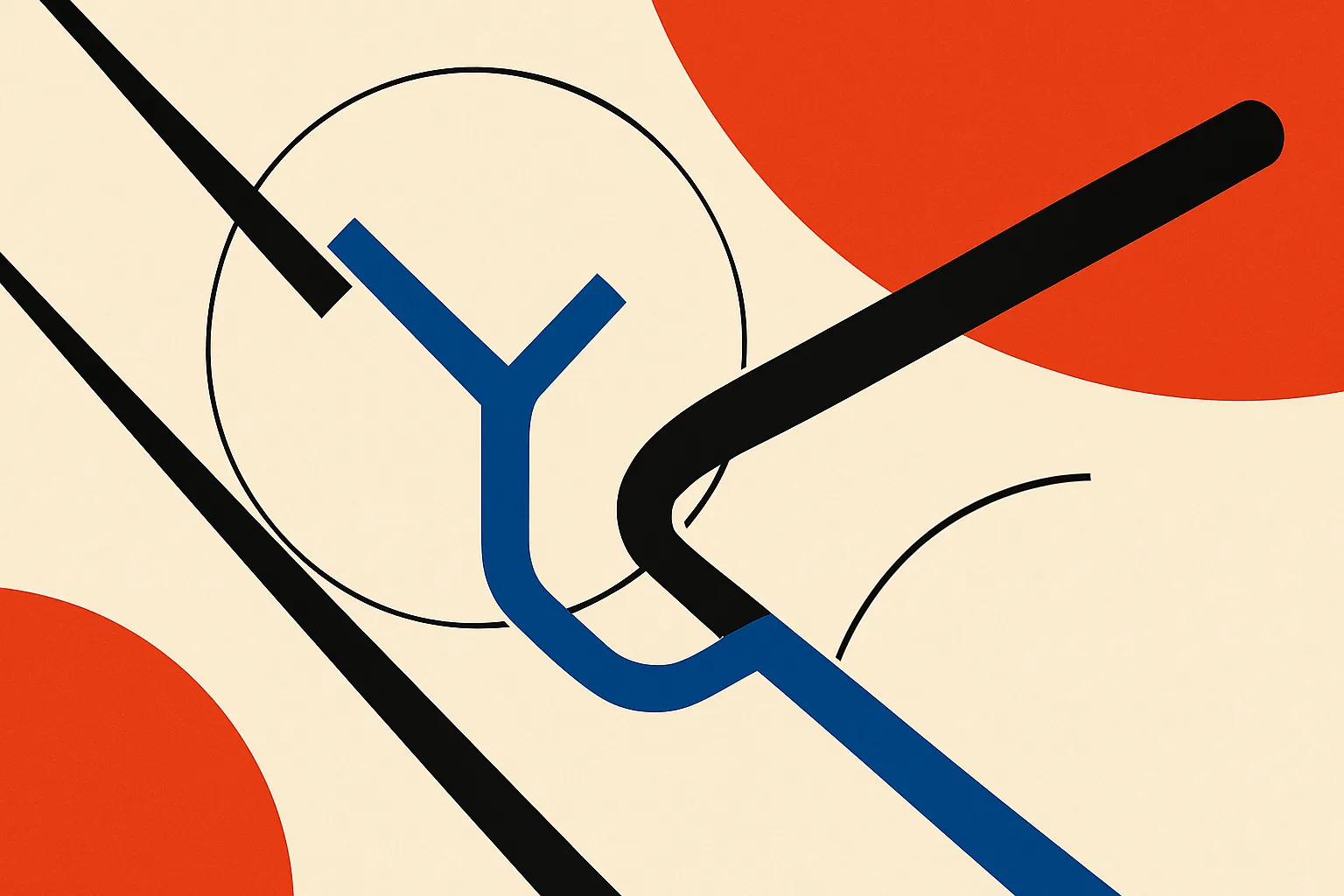 a single path branching wrong near its start, with a long doomed stretch trailing off, versus a short correction near th