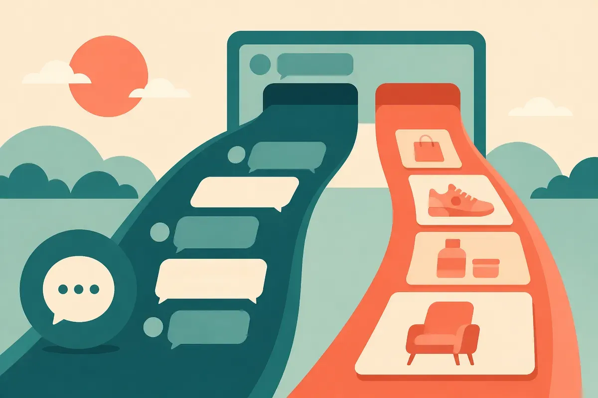 a conversational interface quietly growing a separate advertising lane alongside it