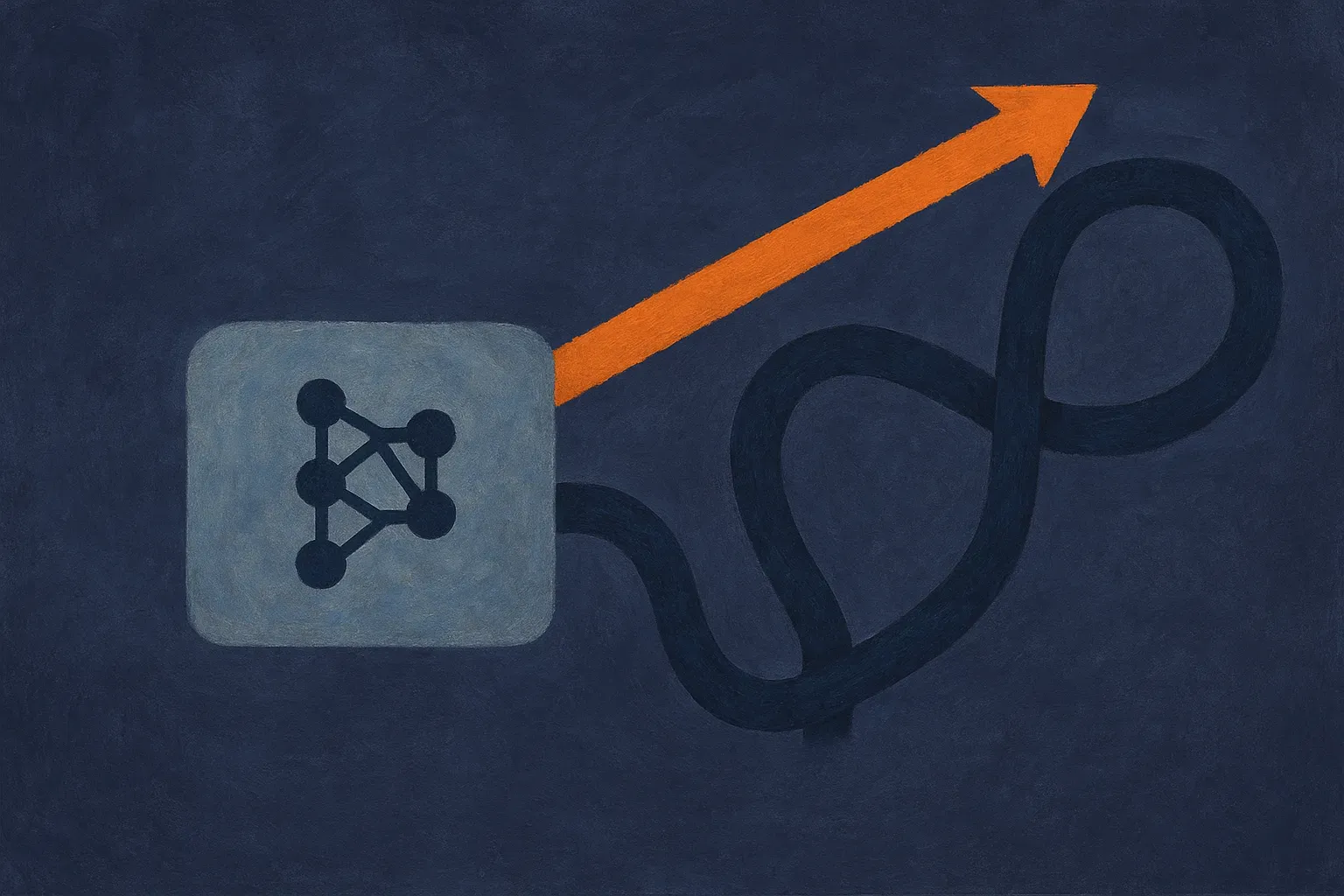 two paths from a base model, one short direct route through prompting and one longer looping route through fine-tuning