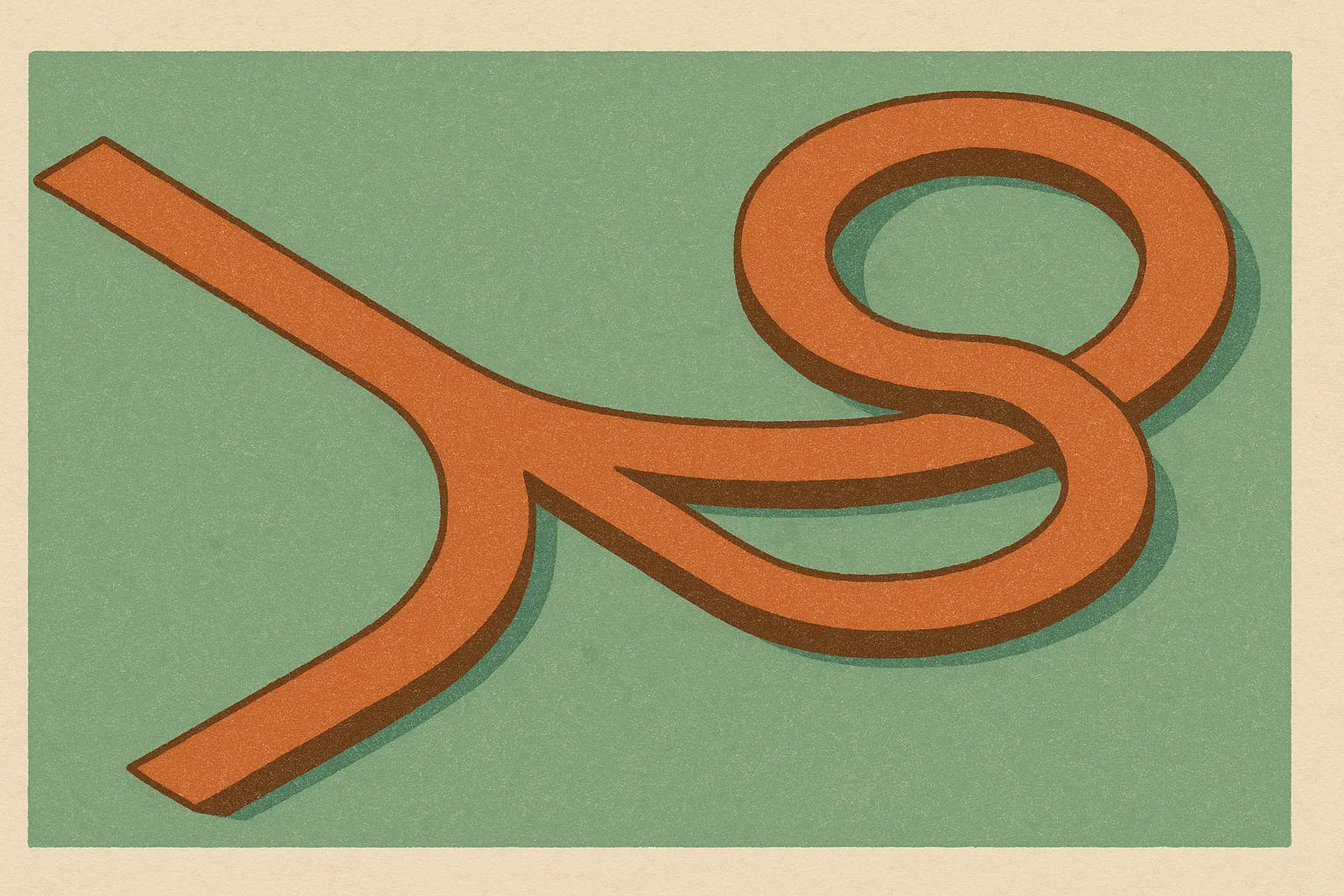 two diverging paths from a single fork, one smooth and short, one that loops back on itself after a confident wrong turn