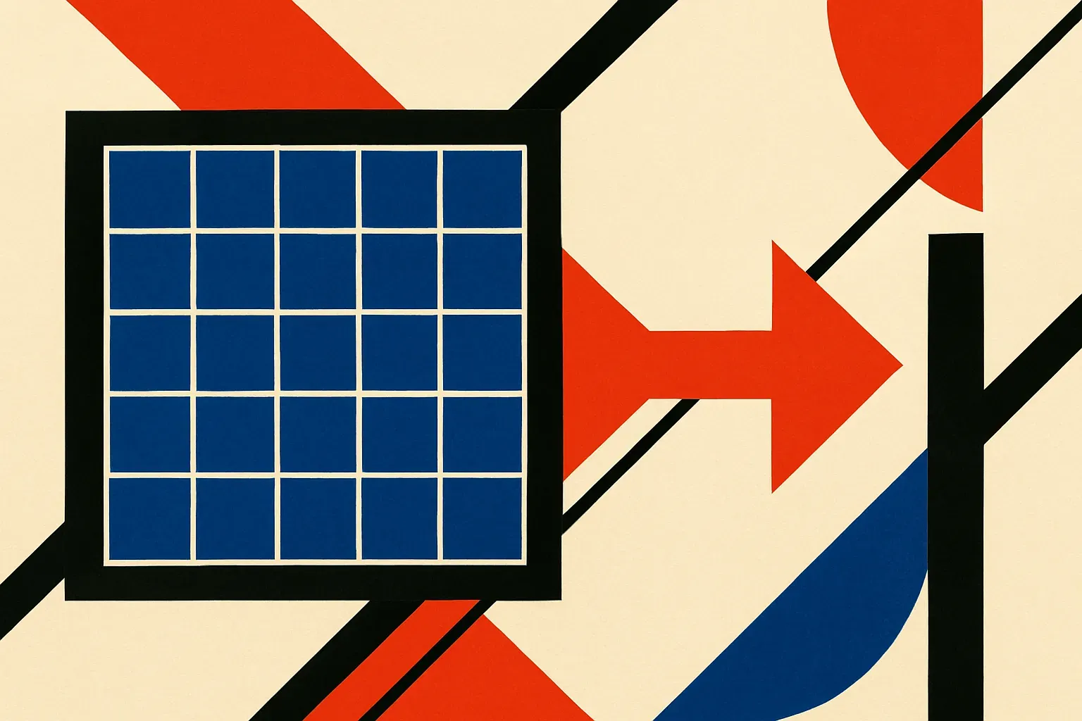 a dense filled square contrasted with a thin single arrow, representing full matrix versus matrix-vector product