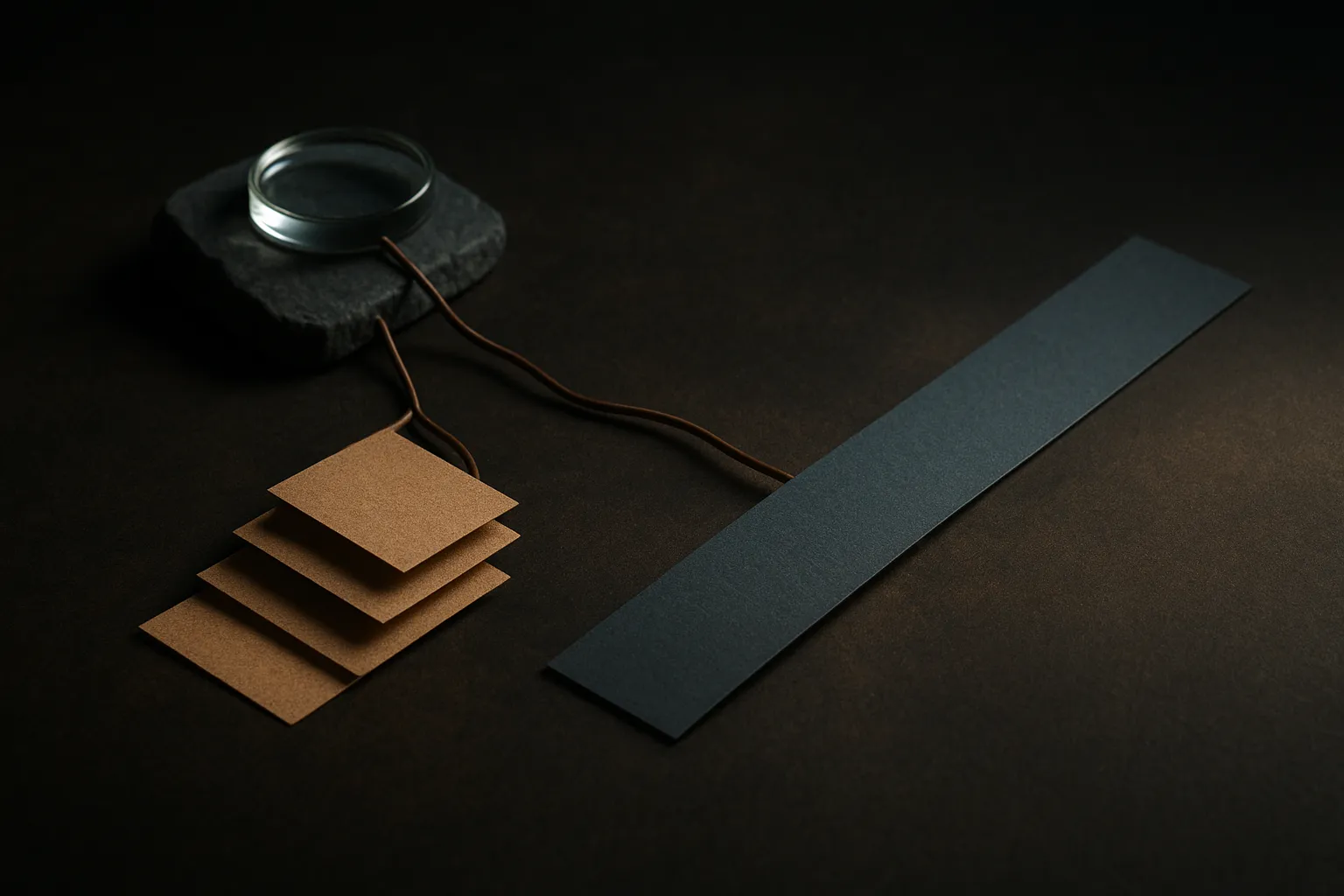 two paths from the same raw procedure, one collapsing into a single wide flat strip, the other preserving a layered nest