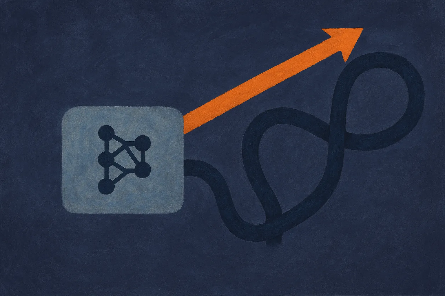 two paths from a base model, one short direct route through prompting and one longer looping route through fine-tuning