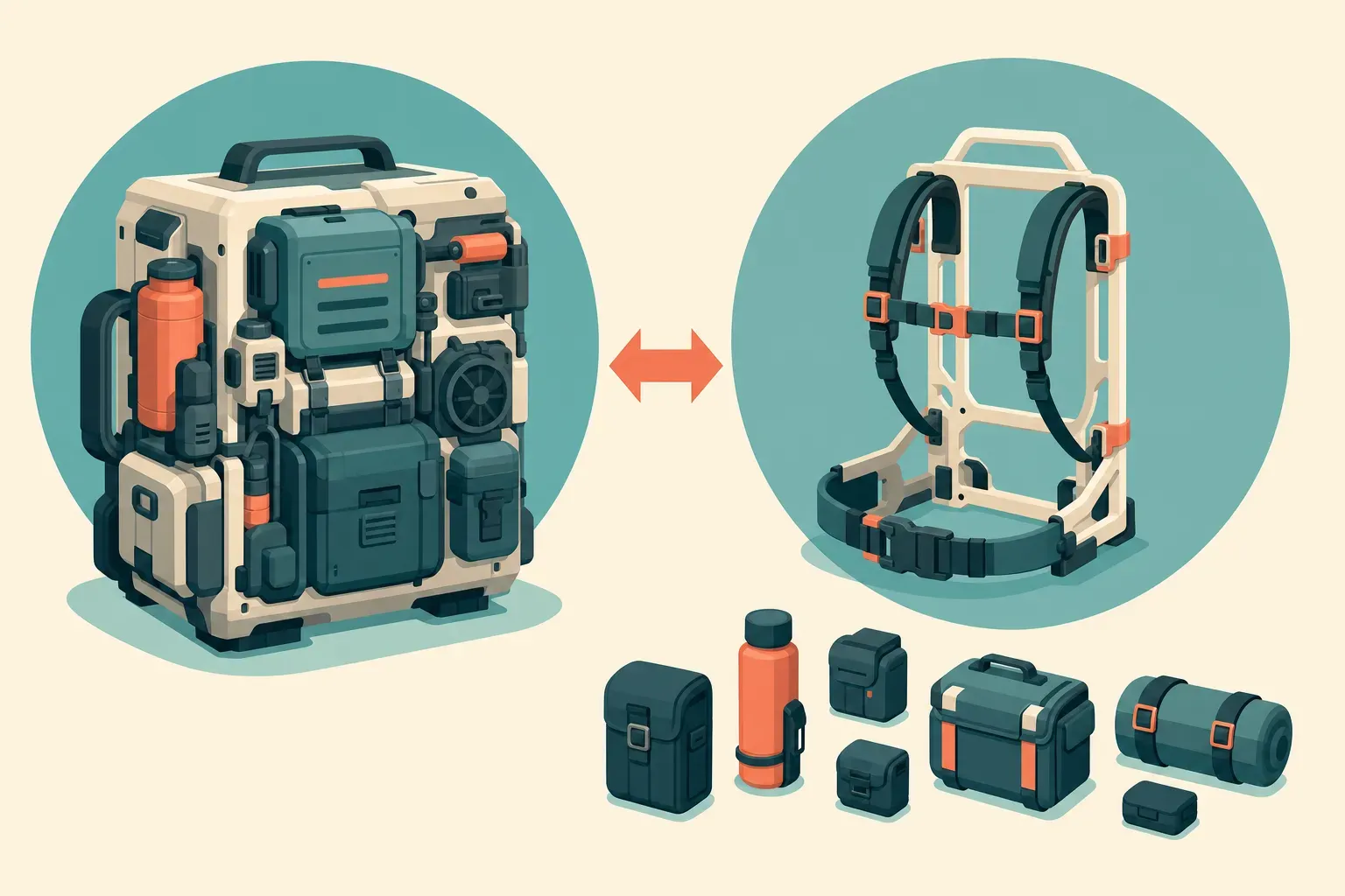 chart comparing heavyweight all-in-one agent frameworks versus a lightweight harness on axes of control versus built-in