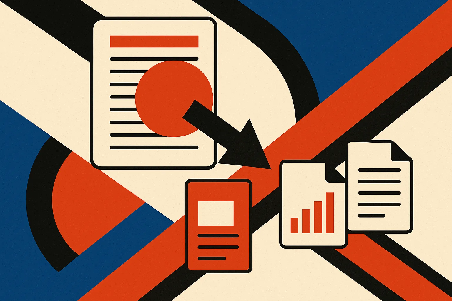 a single learned template being applied across several different kinds of documents
