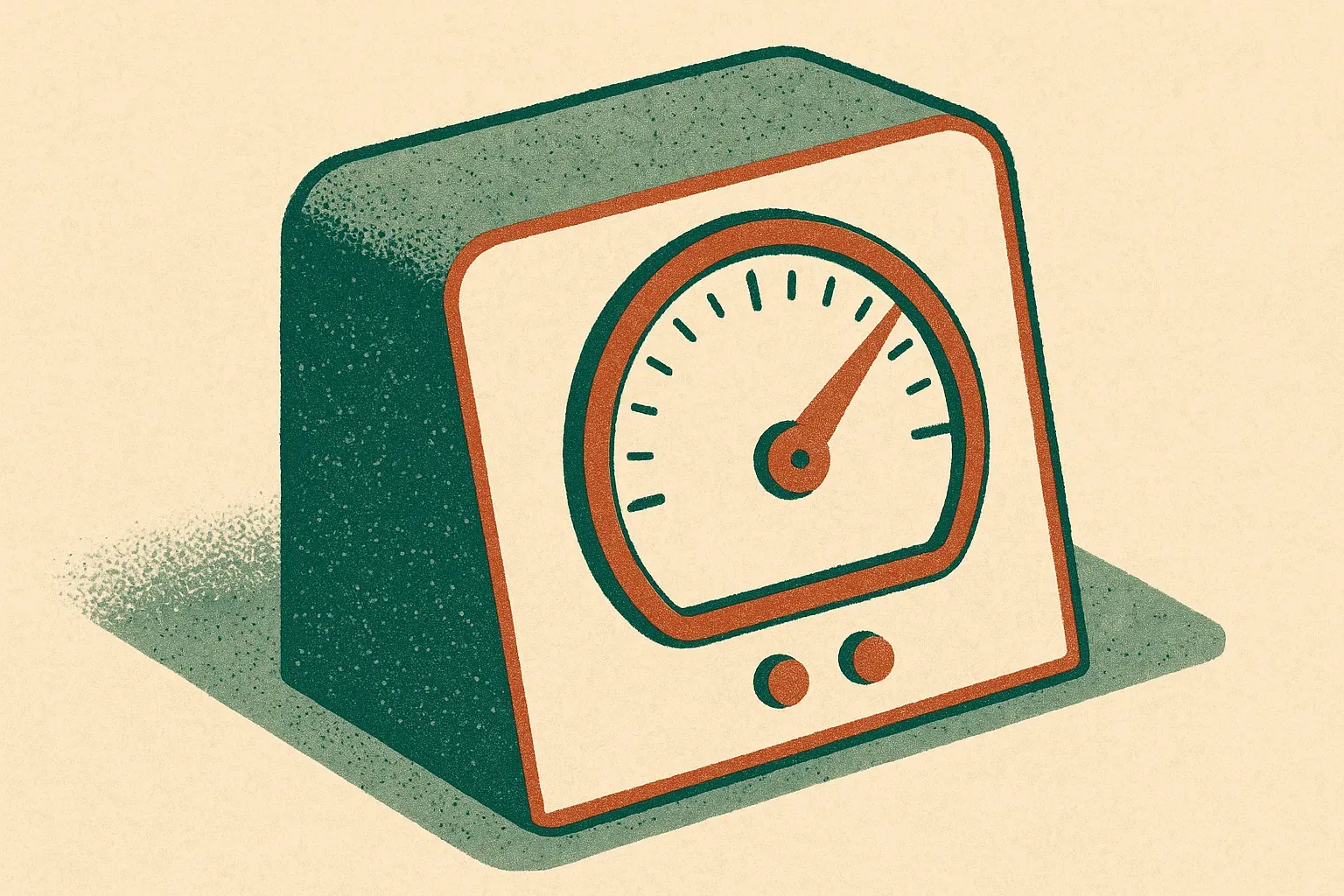 a dashboard concept showing a single prominent gauge instead of many scattered small ones